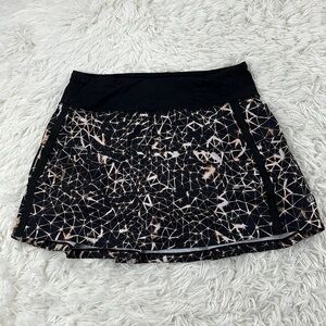 Lululemon Pace Rival Skirt II *4-way Stretch (Tall) Sugar Crush Multi / Black